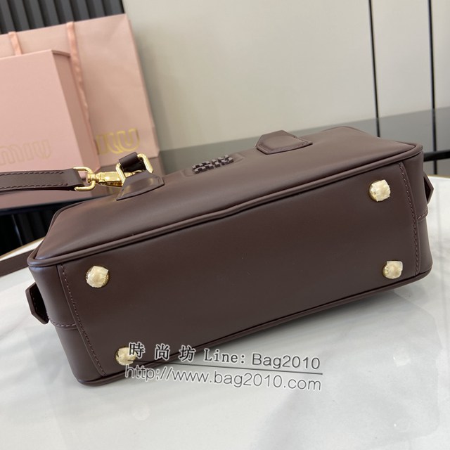 miumiu專櫃繆繆最新款Arcadia牛皮女士手提包斜挎包 jh2325型號：500142